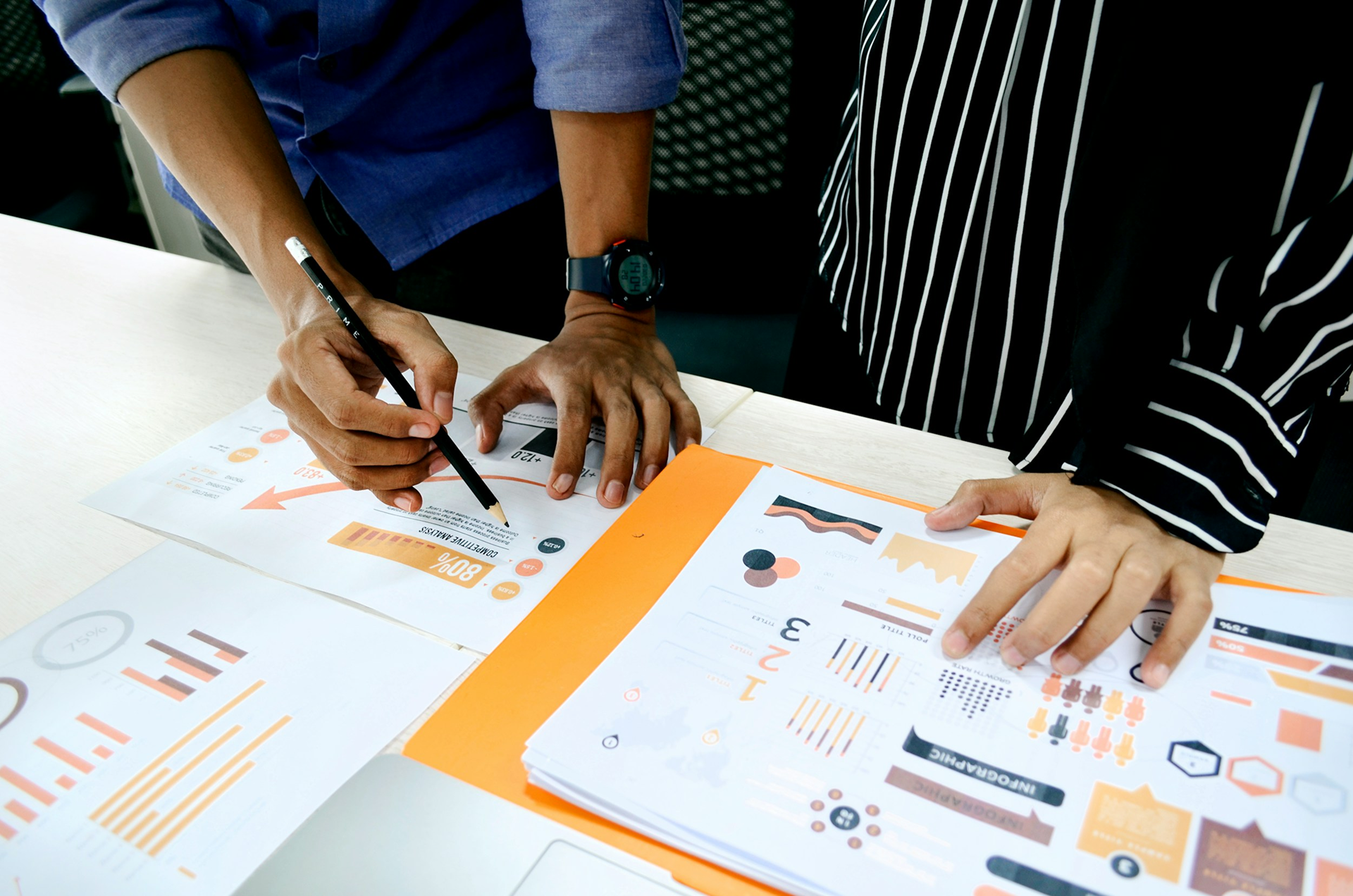SEO specialist researching keywords